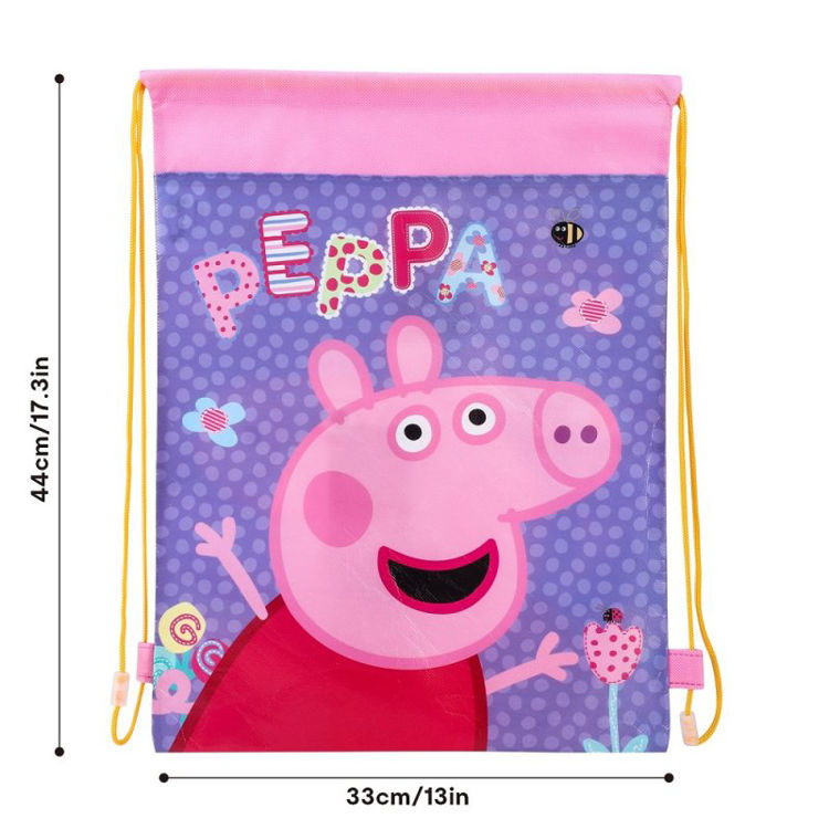Picture of 1663/23369: PEPPA PIG PULL STRING BAG